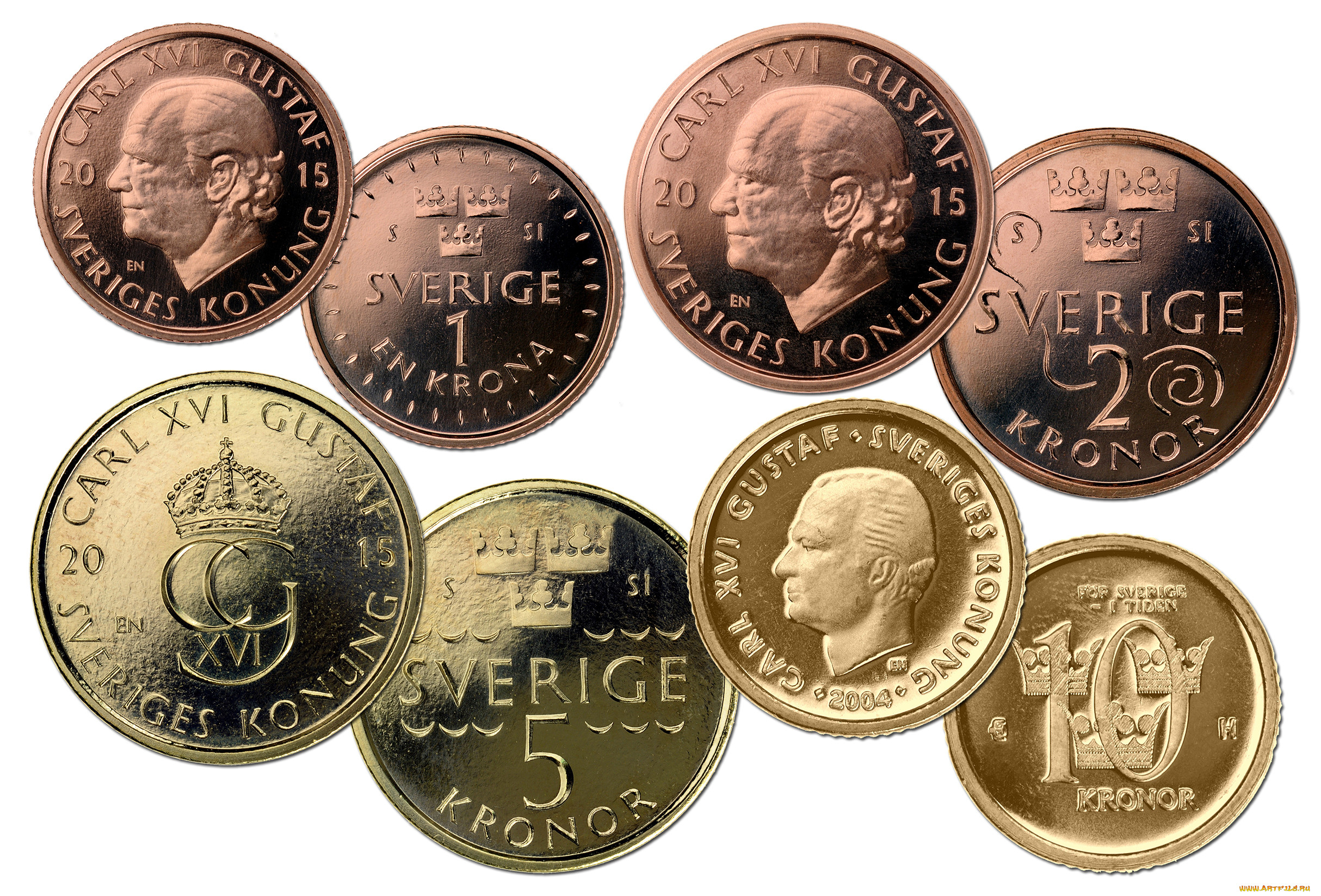 Швеция шведская крона монета